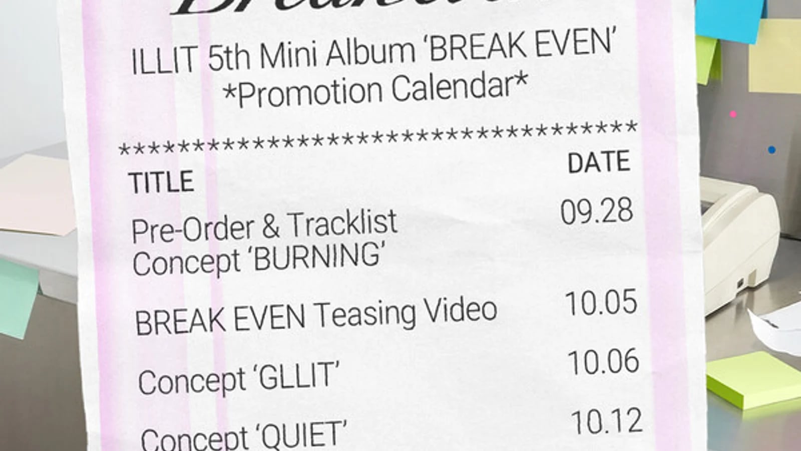 ILLIT Confirms Comeback on October 26 with 5th Mini Album 'BREAK EVEN'... Title Track is 'Arrest You'